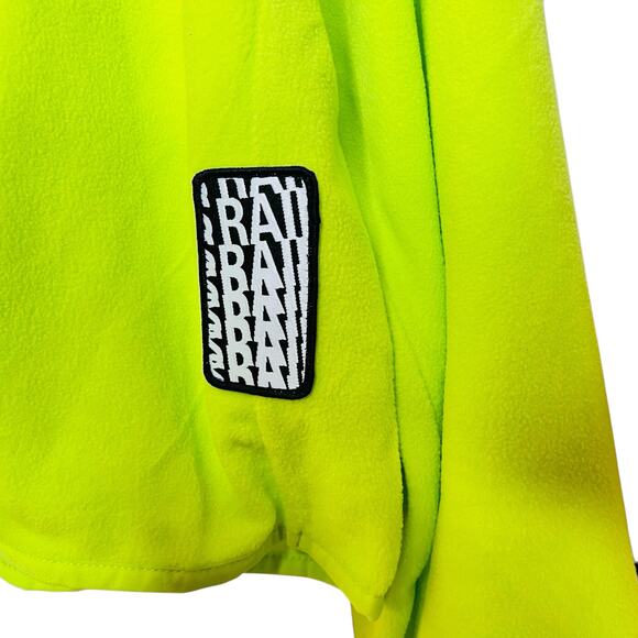 Rains Lime Half Zip Fleece Top WOmen's Large - Picture 7 of 10